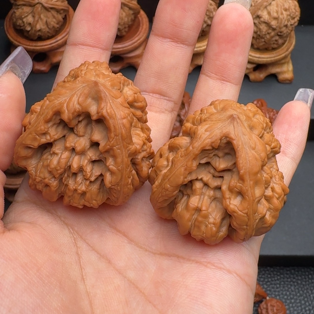 把件文玩核桃龙鼎官帽，全品，