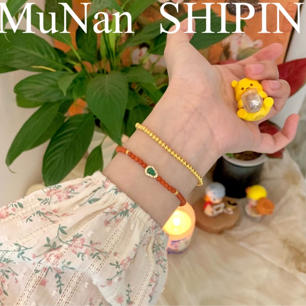 「大福」天然南红手链3mmS925银配多样设计轻奢百搭显白多样性发一