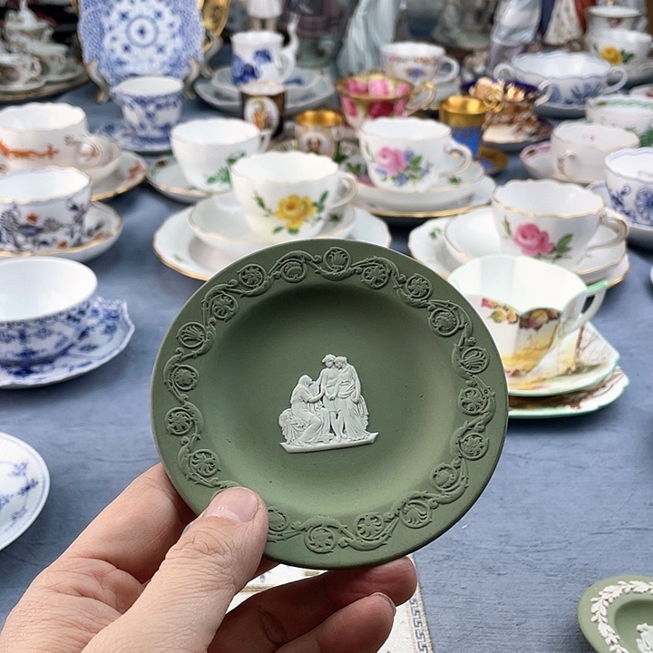 中古欧瓷瓷器小房子