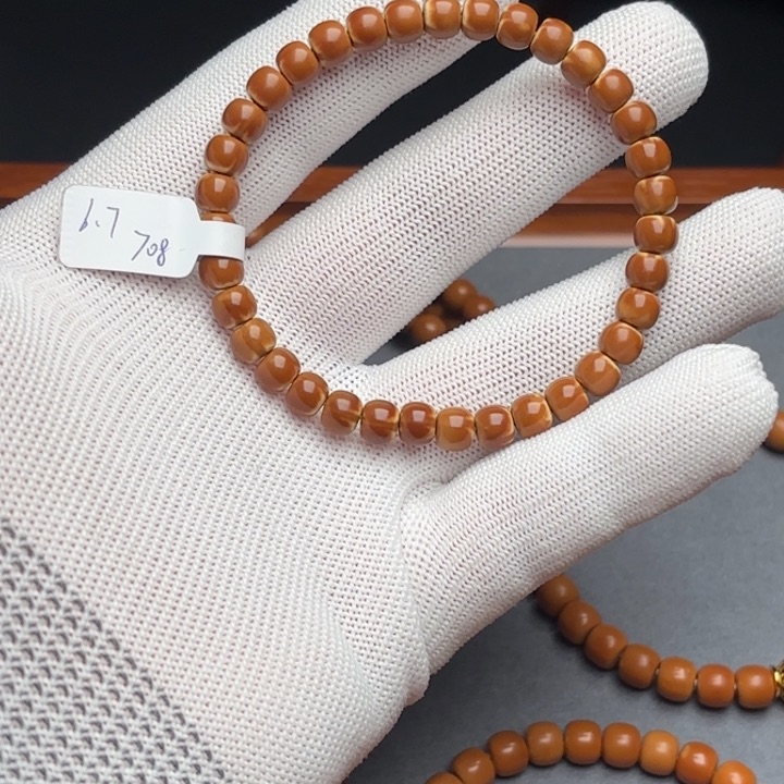 橄榄核手串老挝核尖三花6.7