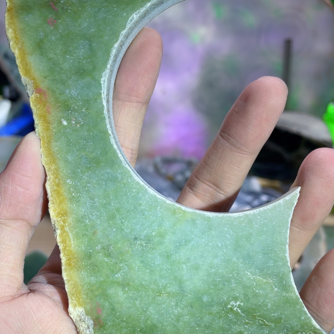 翡翠挂件未镶嵌K缅甸天然翡翠片料