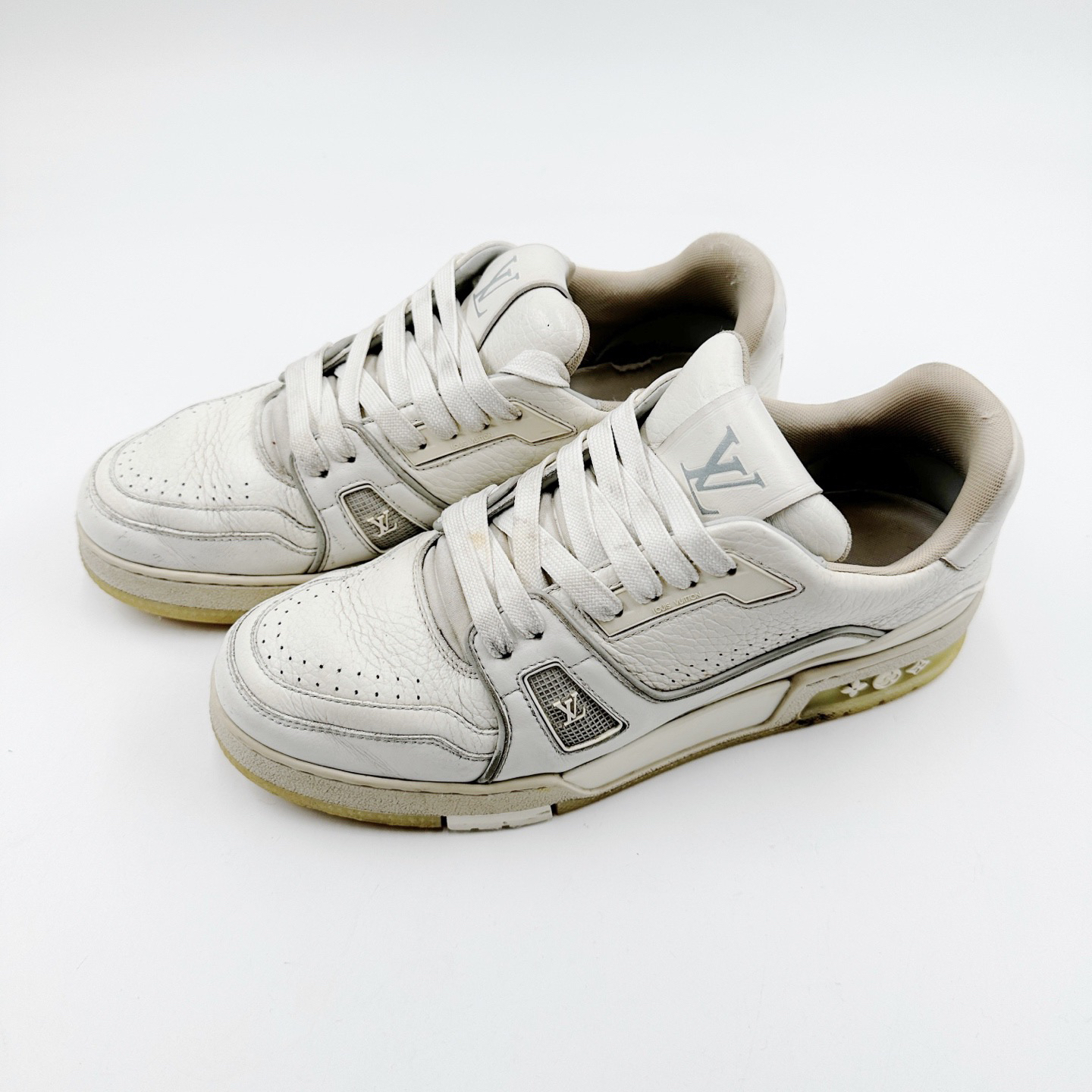 95新 LouisVuitton/路易威登 41码/白水泥低帮休闲鞋/如图/07745