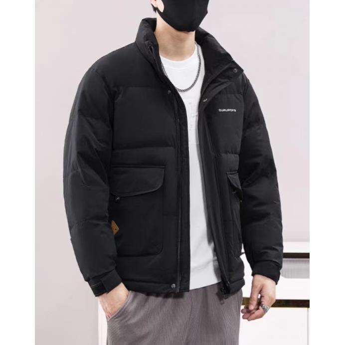 冬季新款时尚小立领百搭休闲简约加厚防寒保暖外套#24368