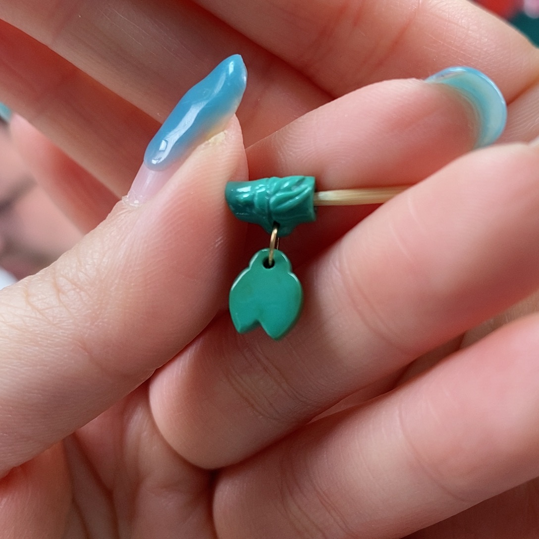 绿松石珠宝奇石未镶嵌夏**木