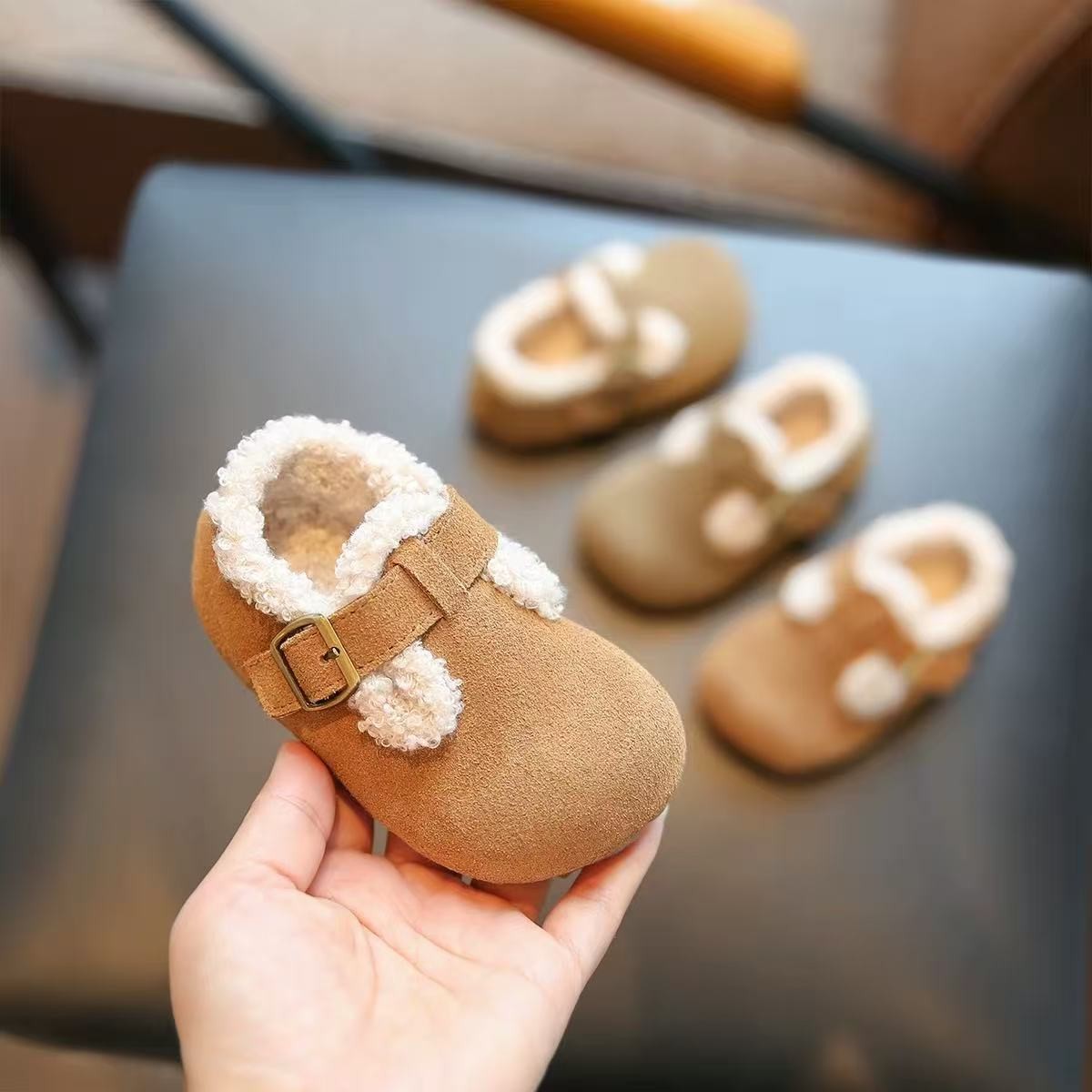 女童勃肯鞋秋冬儿童棉鞋软底婴儿学步鞋女宝宝鞋子男童鞋小童单鞋