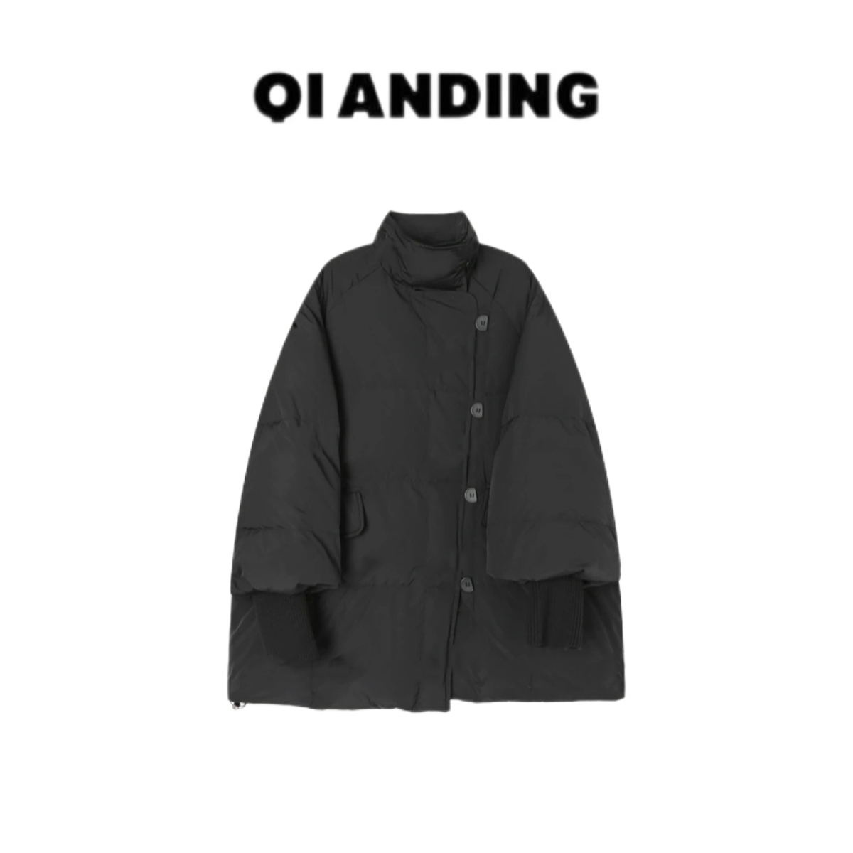 【QIANDING】【暖夜盘扣羽绒服】保暖亲肤显瘦时尚百搭羽绒服F372