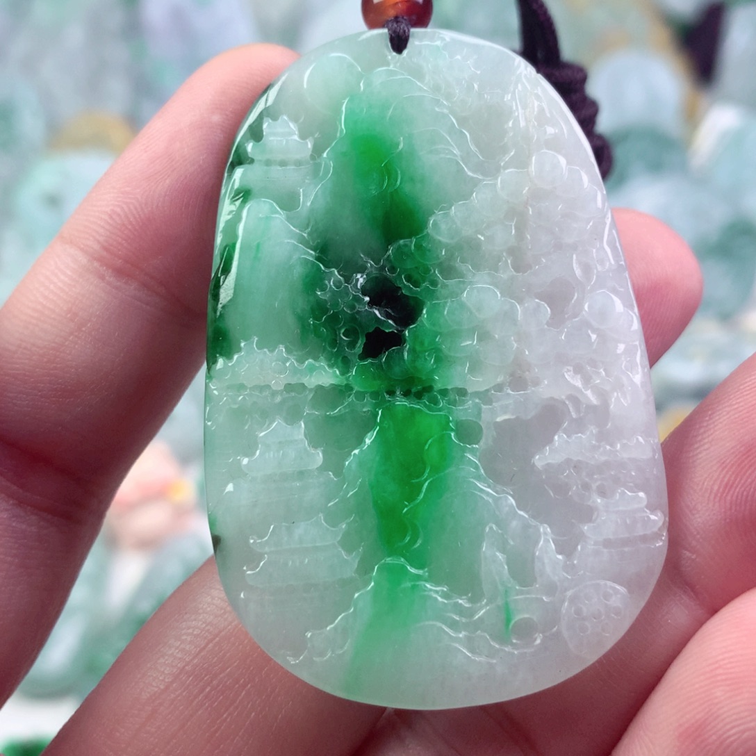 翡翠未镶嵌吊坠(不含链)