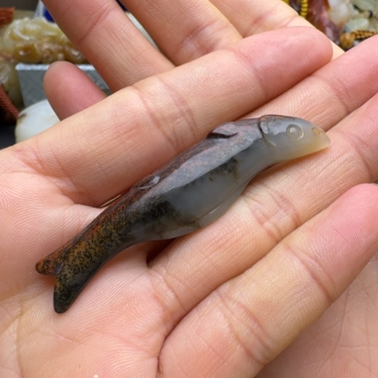 和田玉挂件未镶嵌阿***家