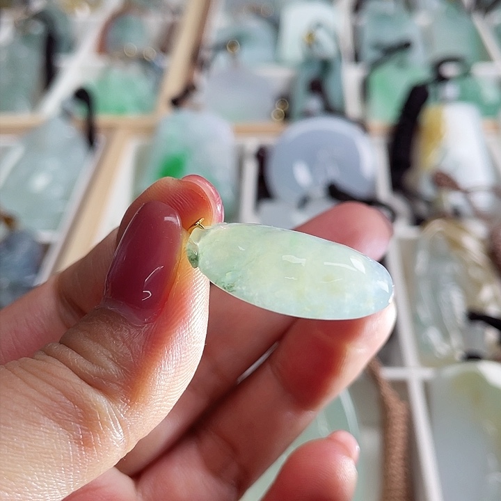 翡翠颈饰银S925镶嵌&85965585588