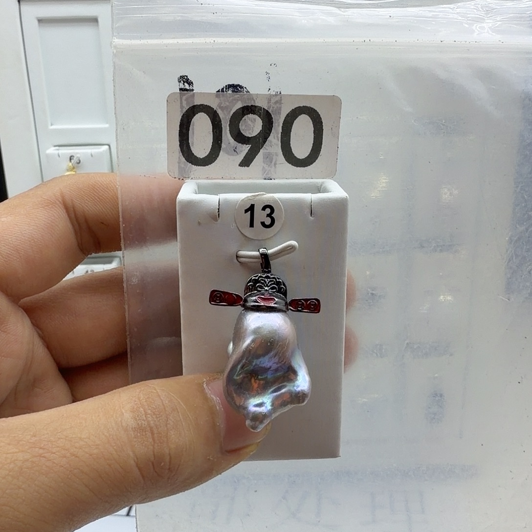 合金淡水珍珠颈饰