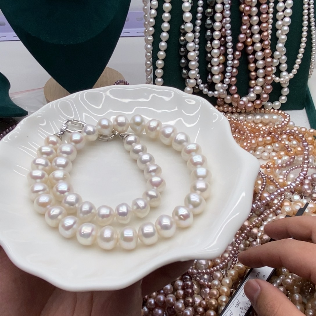 祭***肆银S925镶嵌淡水珍珠天然淡水珍珠无人工干预