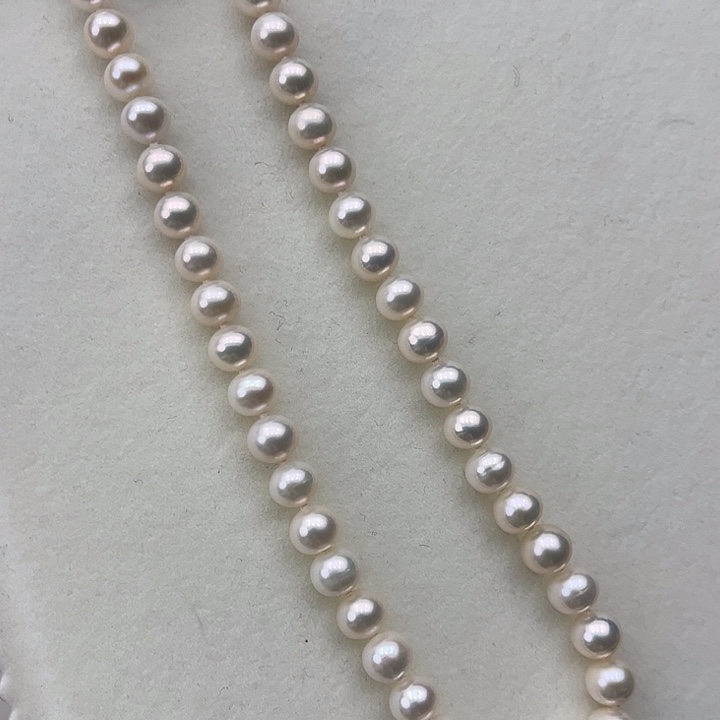 淡水珍珠颈饰银S925镶嵌➕7:8澳绿