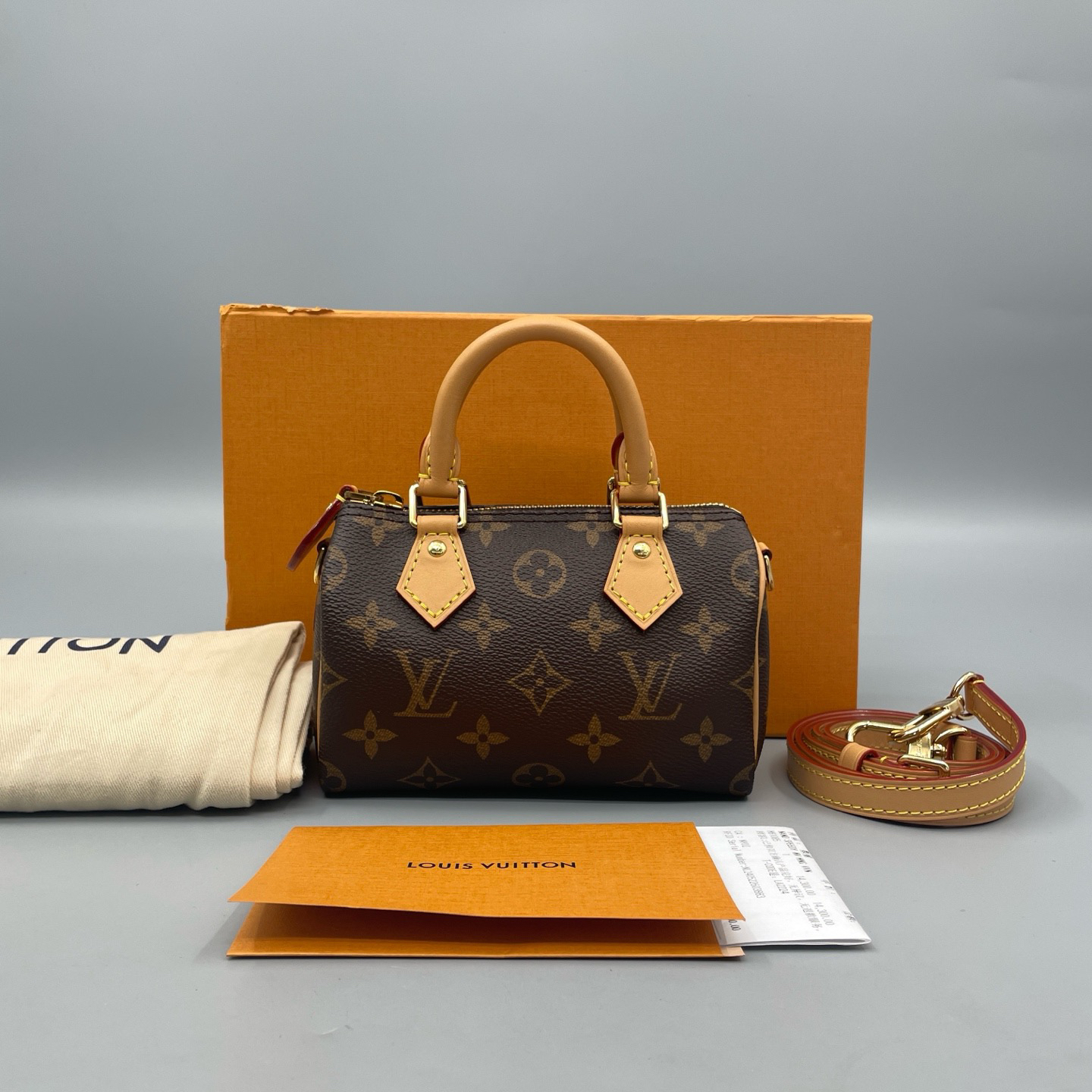 99新 LouisVuitton/路易威登 Speedy Nano 带24年票 16*11 A3546
