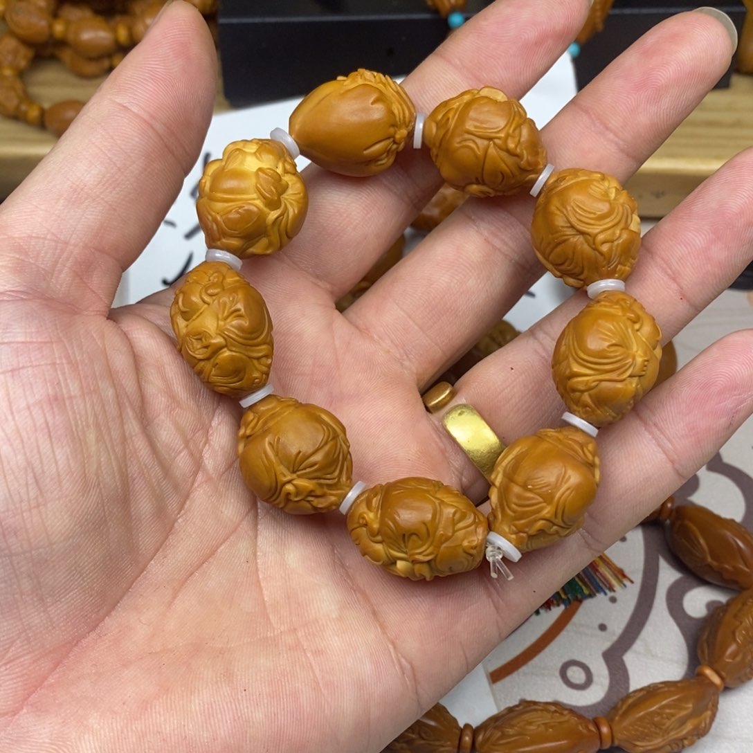 橄榄核手串/手链橄榄核橄榄核雕刻强