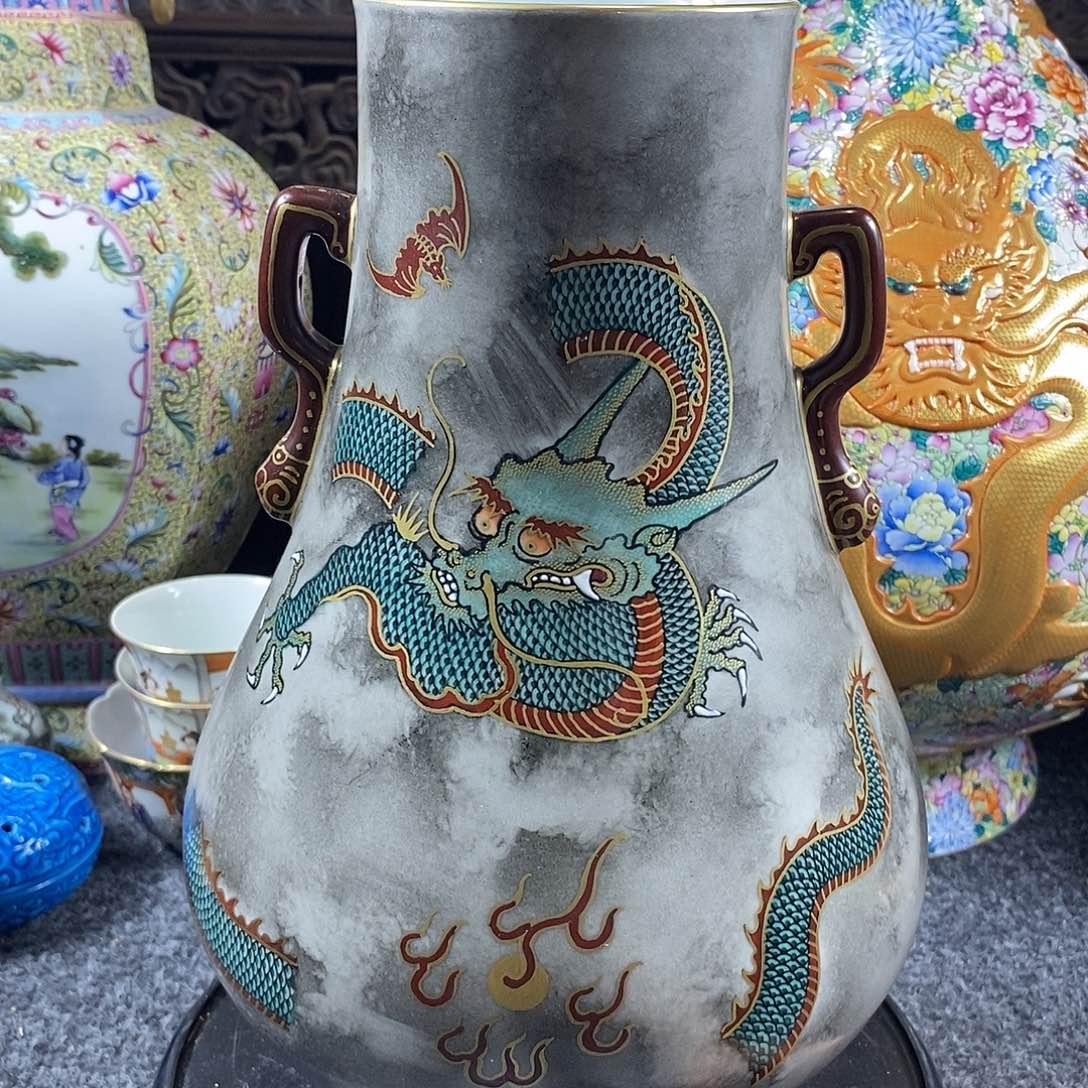 摆件手工手绘陶瓷摆件工艺品