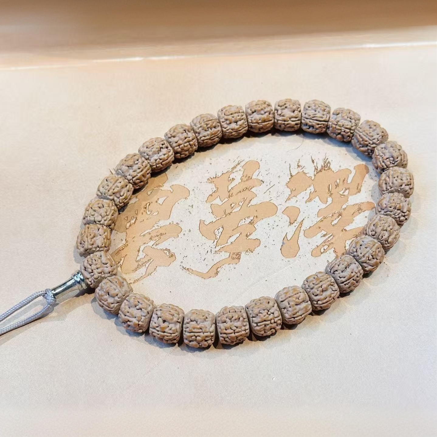 【雲夢澤】原生态一代盘龙纹小金刚手串 颗颗精挑下水去黄10mm L009