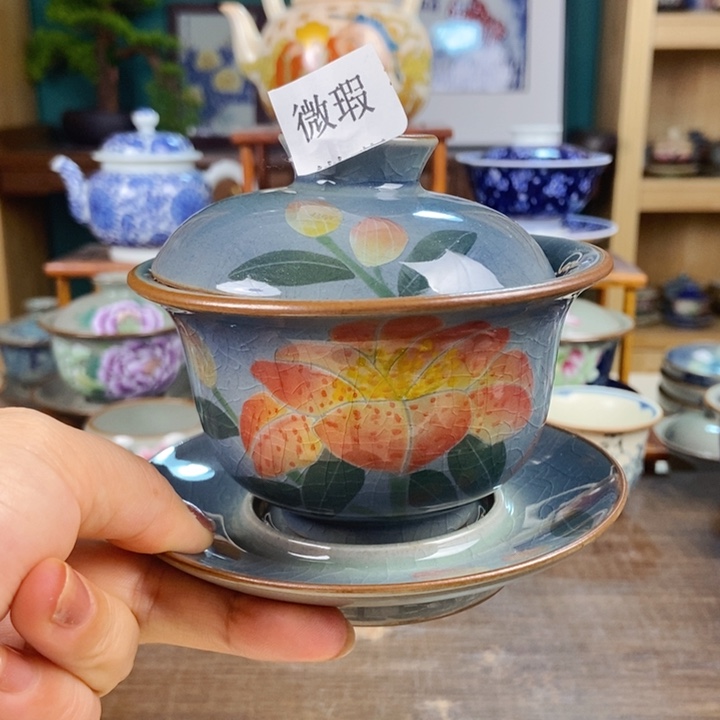 瓷片手工制作工艺精湛等特点为