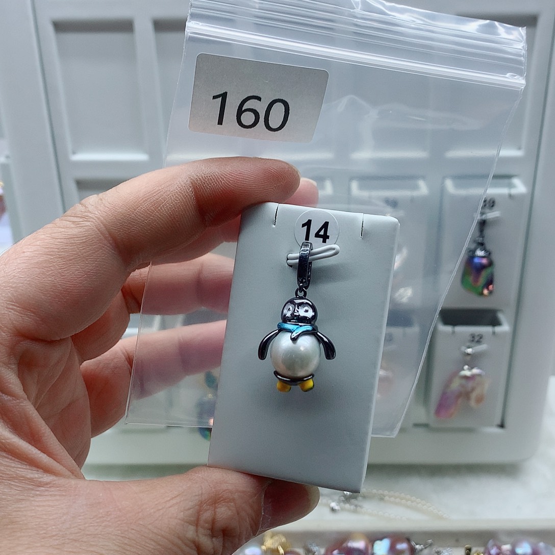 合金淡水珍珠吊坠(不含链)