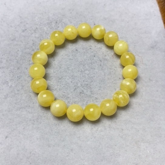 蜜蜡裸石未镶嵌手串