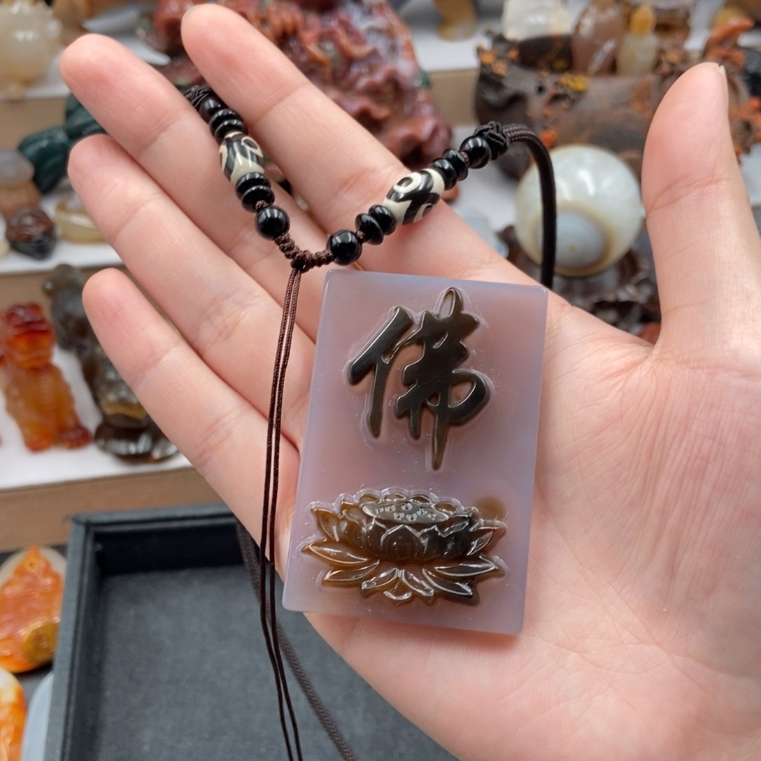 ꩒***࿐玛瑙/玉髓未镶嵌挂件