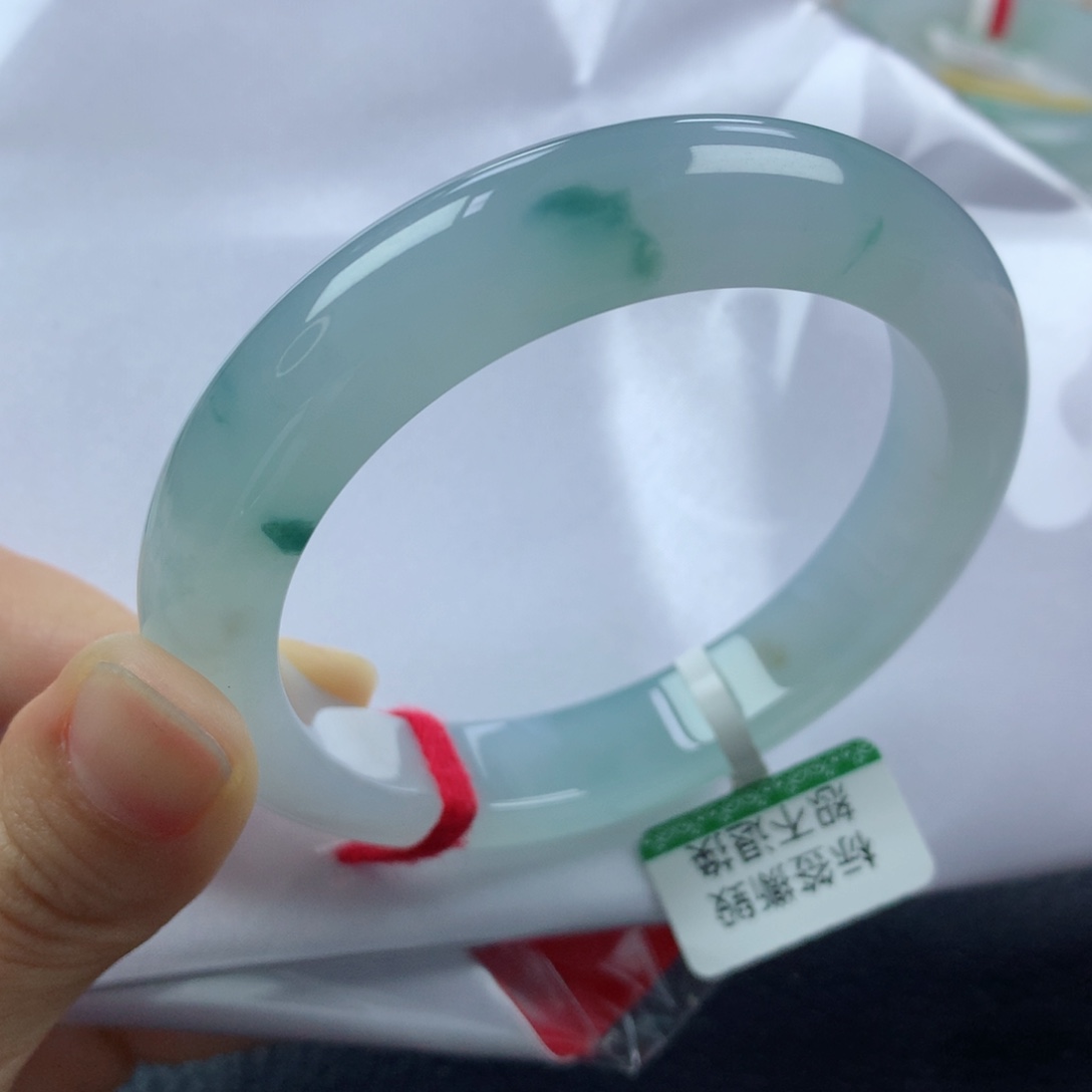 未镶嵌手镯翡翠缅甸天然翡翠A货56正