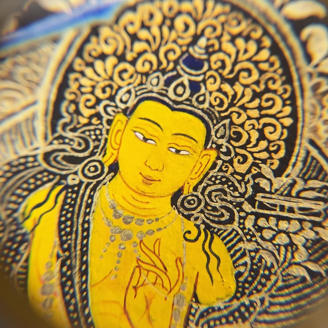 装裱画青海热贡手绘文殊