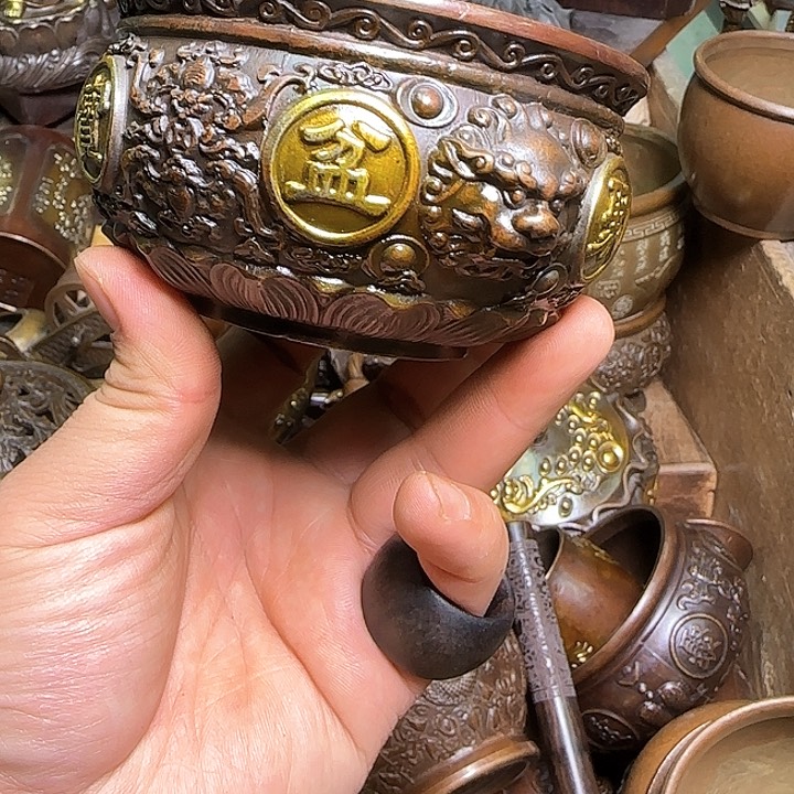 铜器办公室茶室摆件