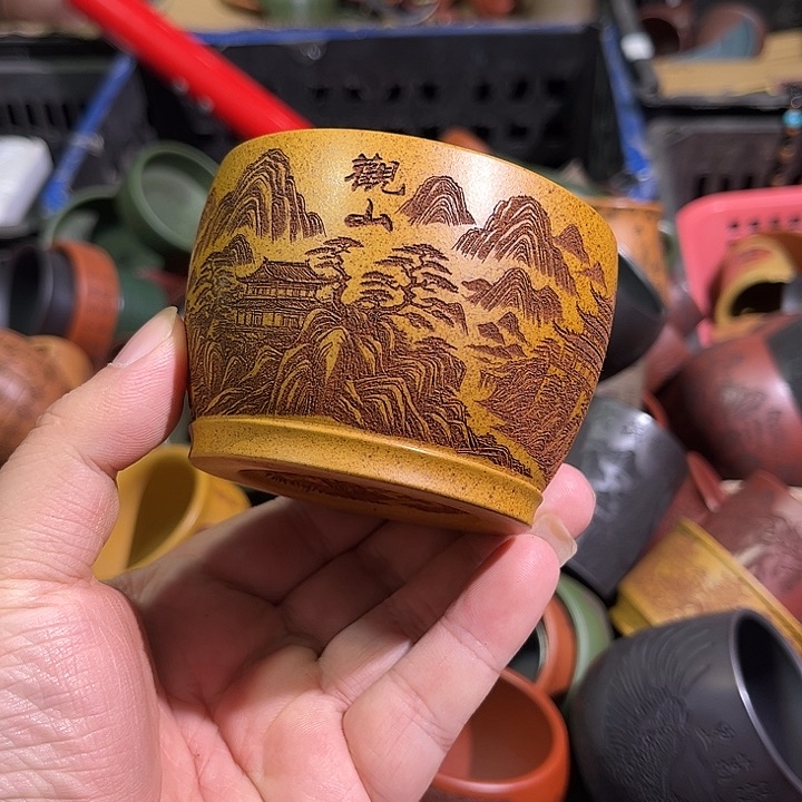 茶杯紫砂全手工紫砂主人杯