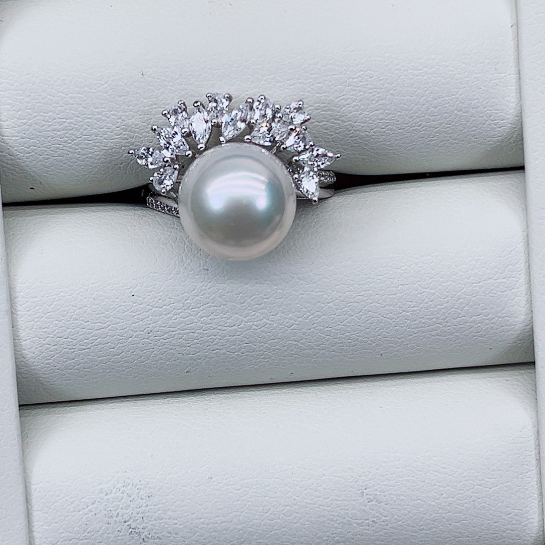 颈饰银S925镶嵌淡水珍珠