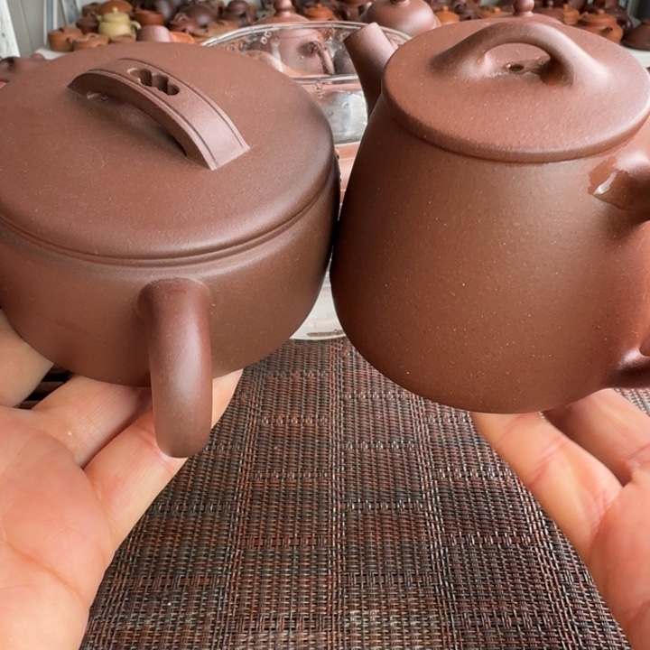 紫砂茶壶底槽清石瓢和汉瓦200cc