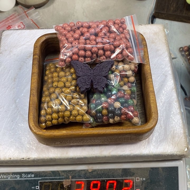 泥塑合香瑕疵珠拼蝴蝶牌28