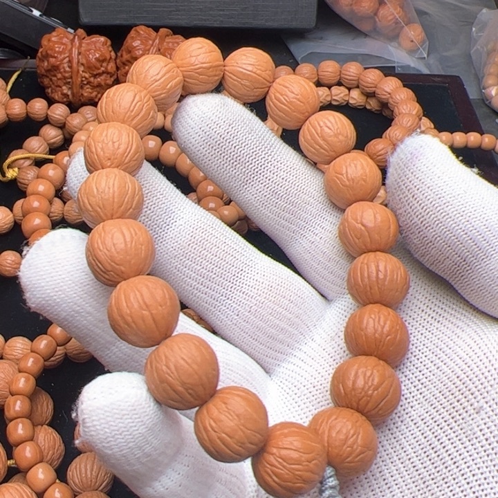 猴头核桃手串夜**象猴头