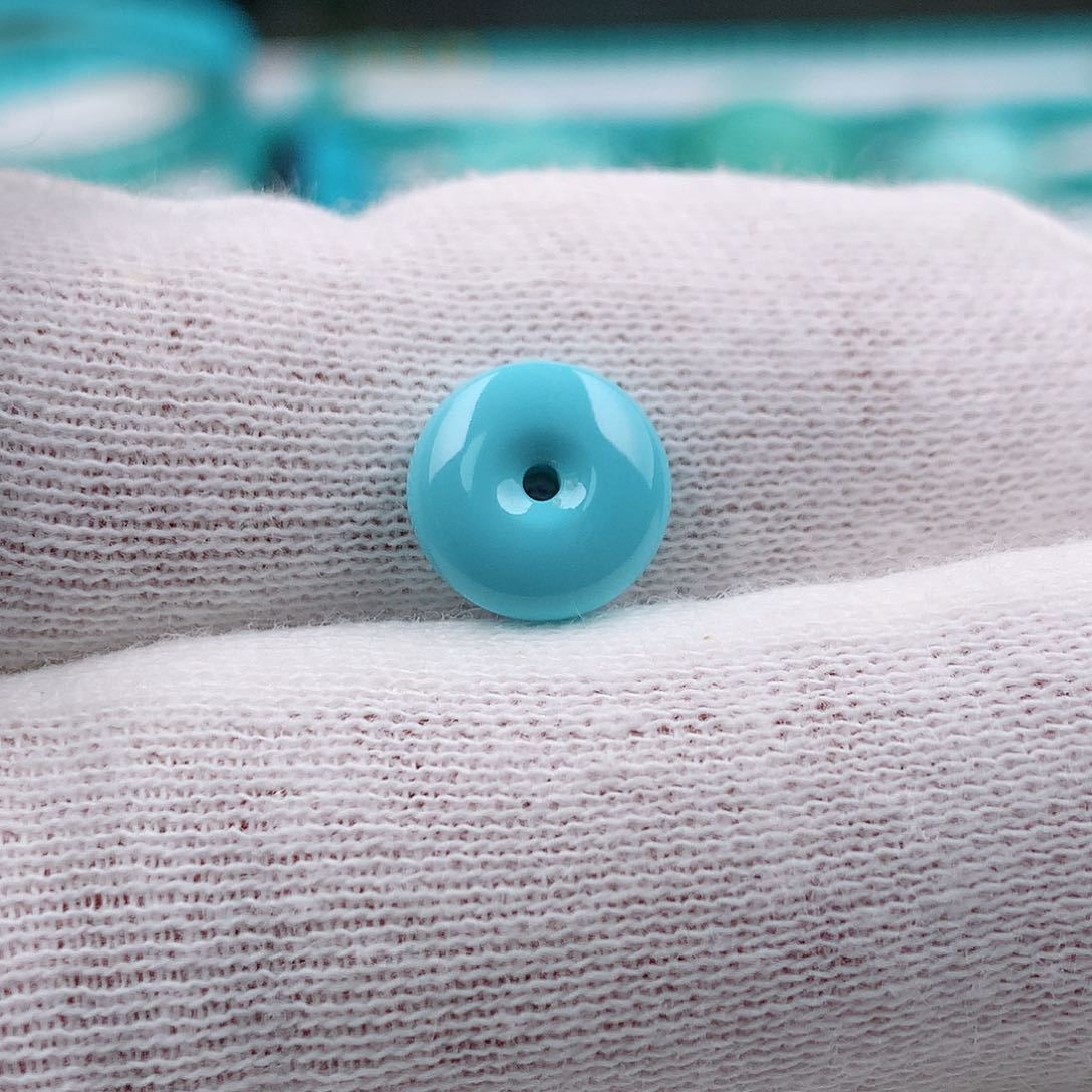 绿松石面包圈9.6mm未镶嵌