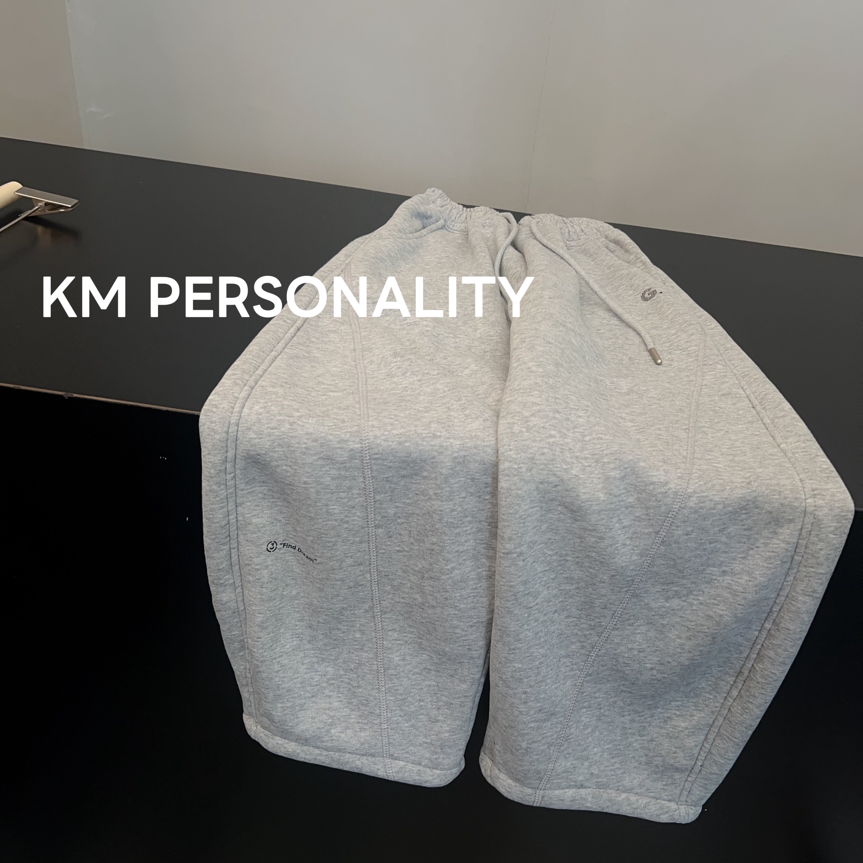 KM PERSONALITY 2025新款 冬季男童韩系休闲裤加绒卫裤 007
