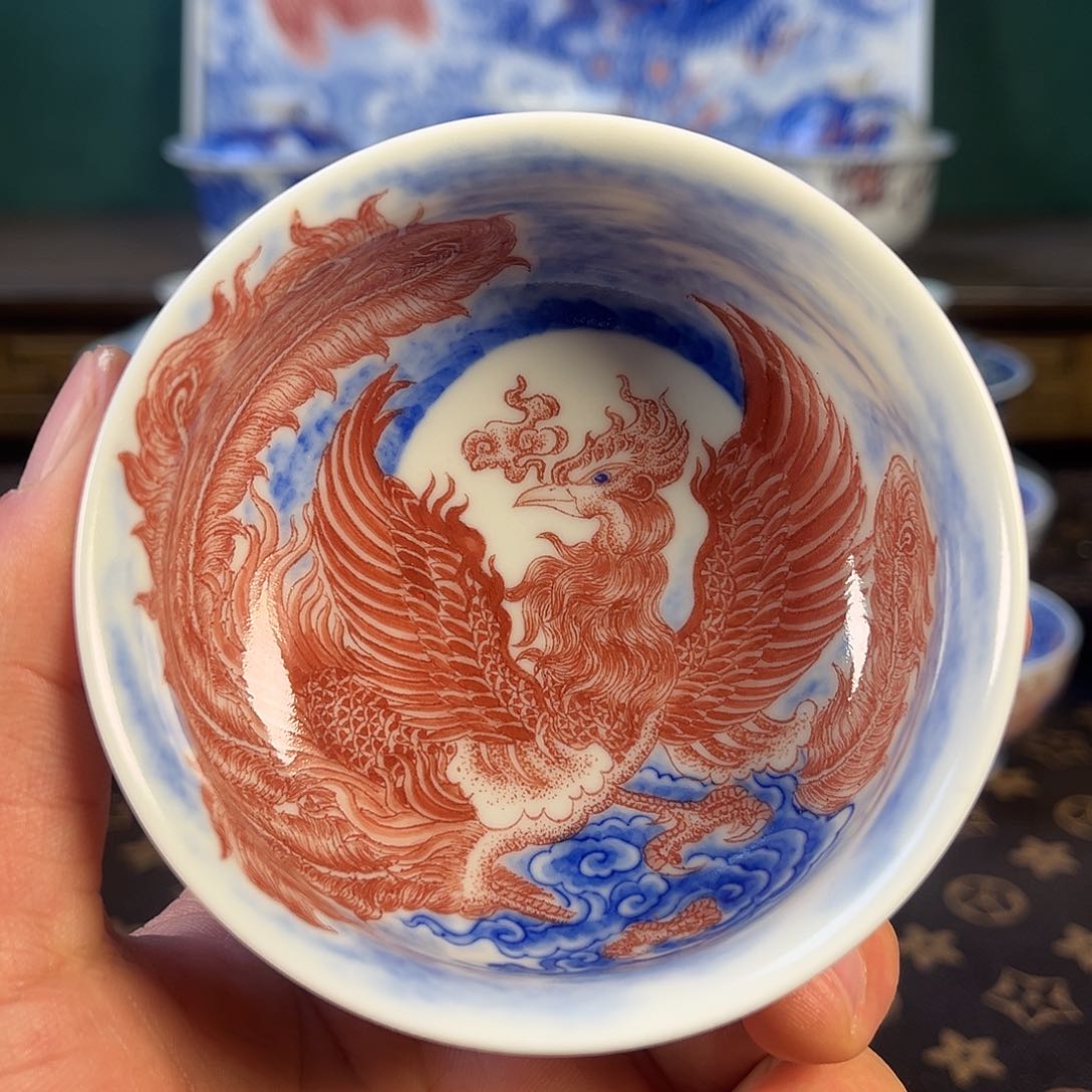 瓷片自成堂景德镇手工手绘