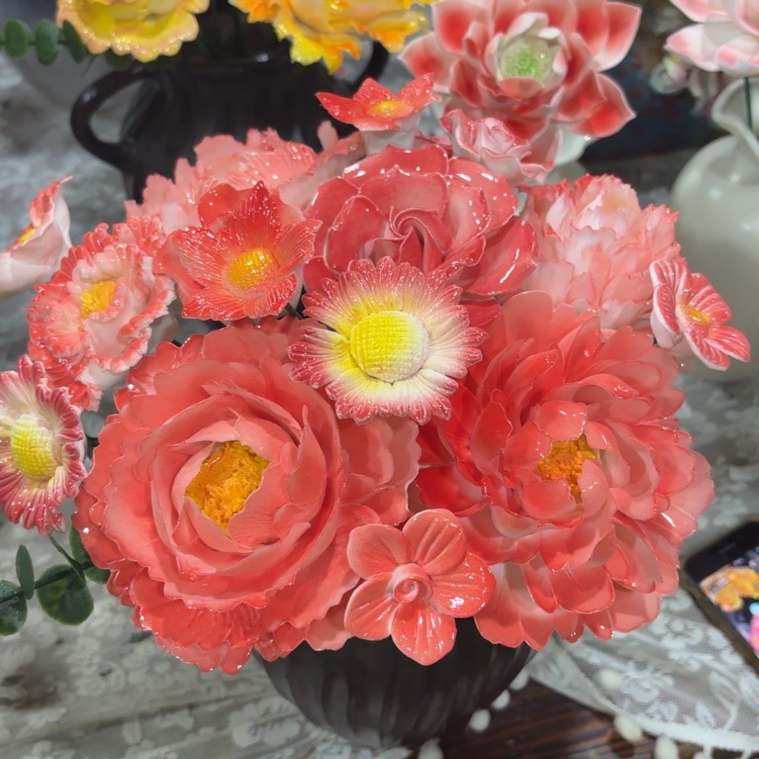 陶瓷花，20发货，退款拉黑，1388