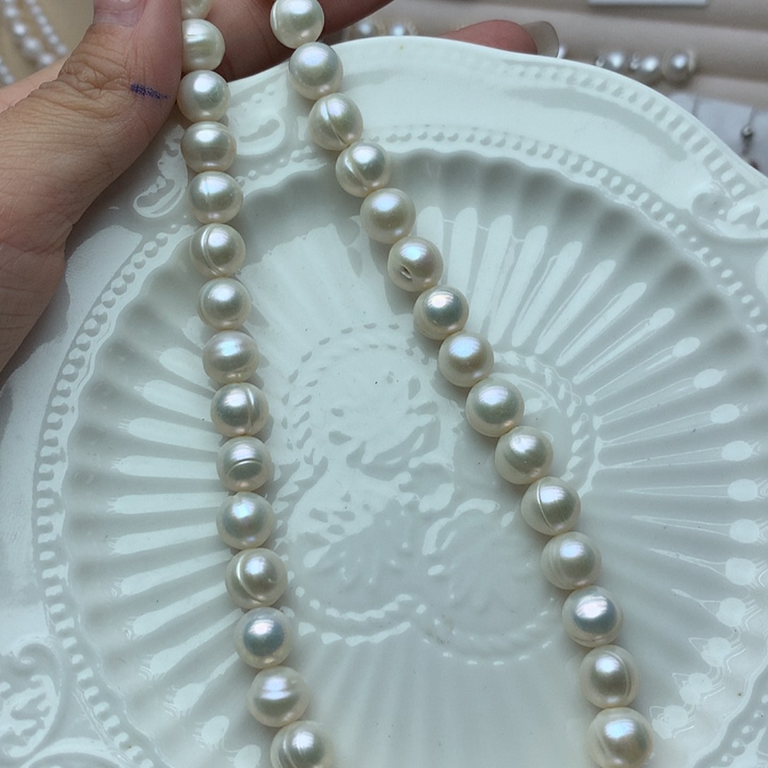 淡水珍珠9-10未镶嵌x21项链