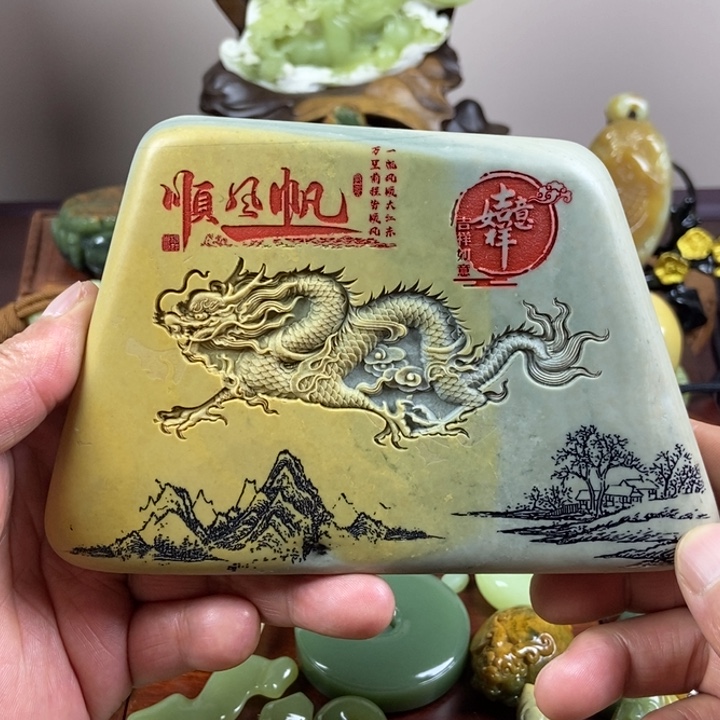 木变石摆件未镶嵌