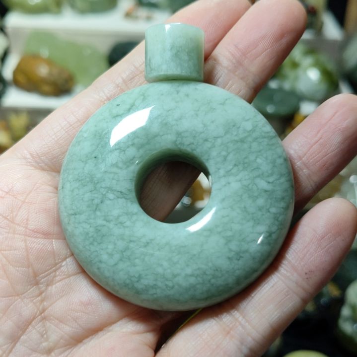 岫玉平安扣未镶嵌