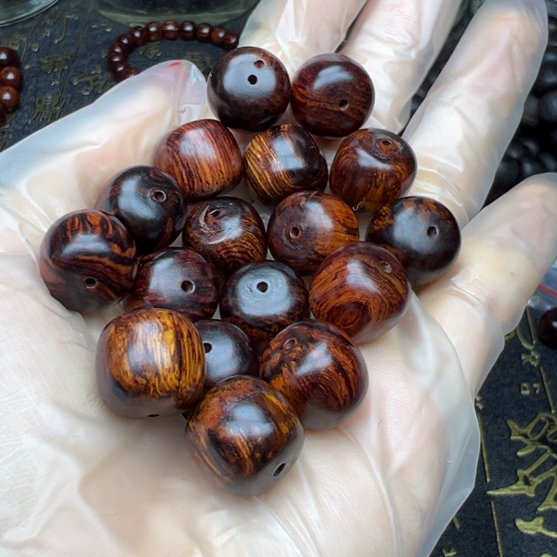 简***之降真香手串/手链海南红降1314黑金满油满纹瑕疵7