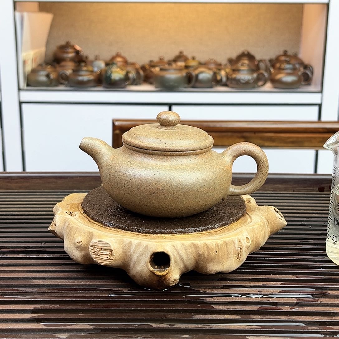 紫砂茶壶1号段泥高温还原烧180cc