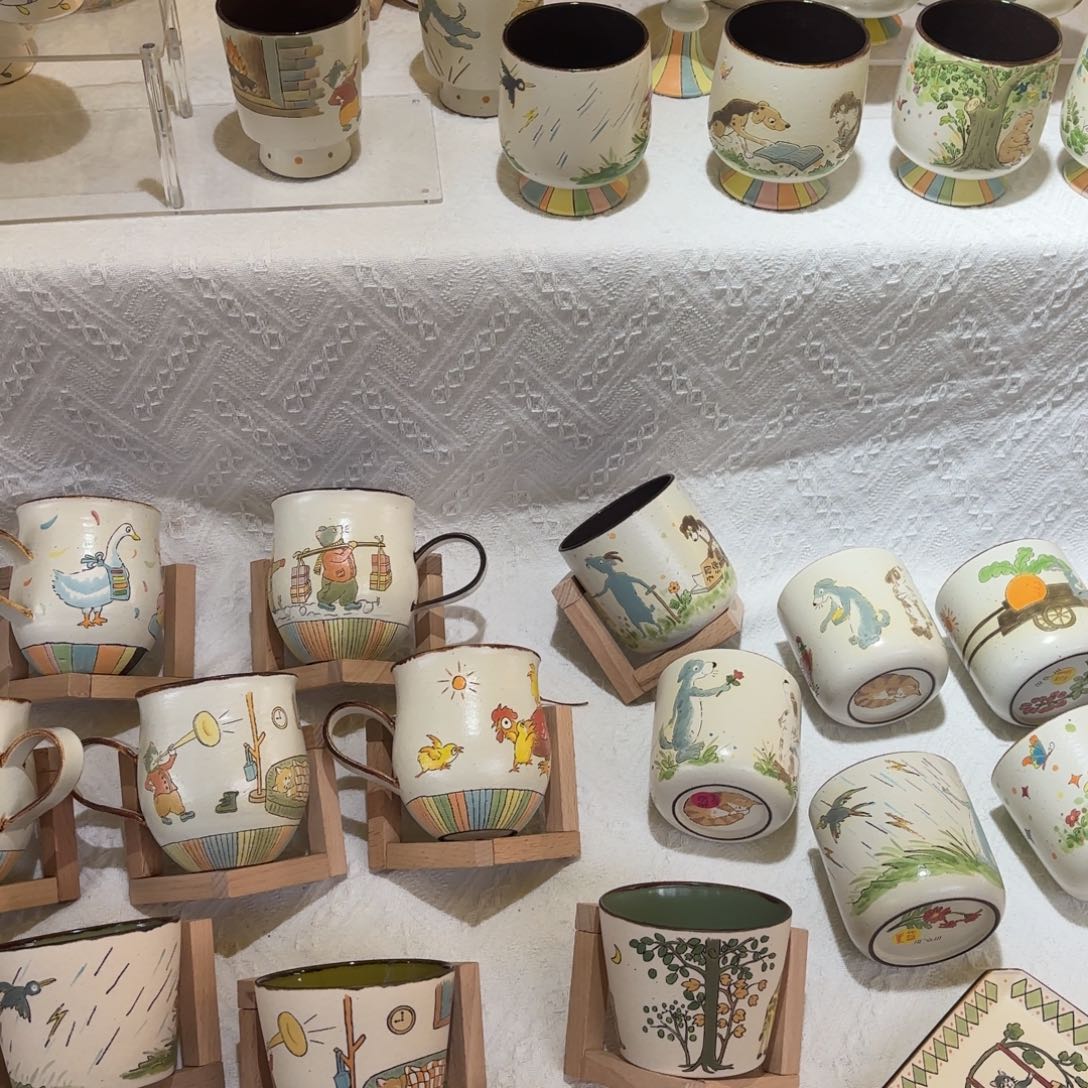 摆件陶可爱的杯杯