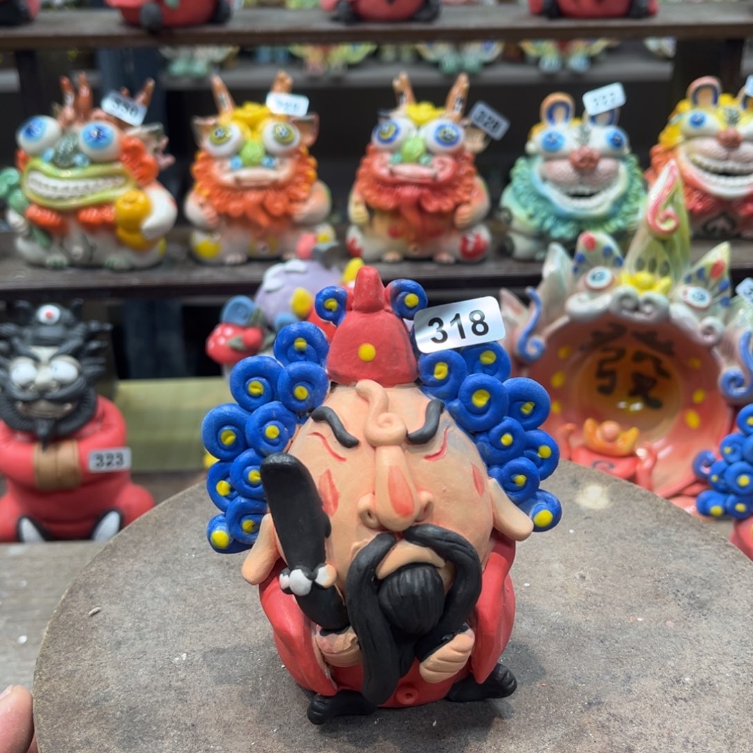 陶瓷纯手工抽象陶瓷摆件318