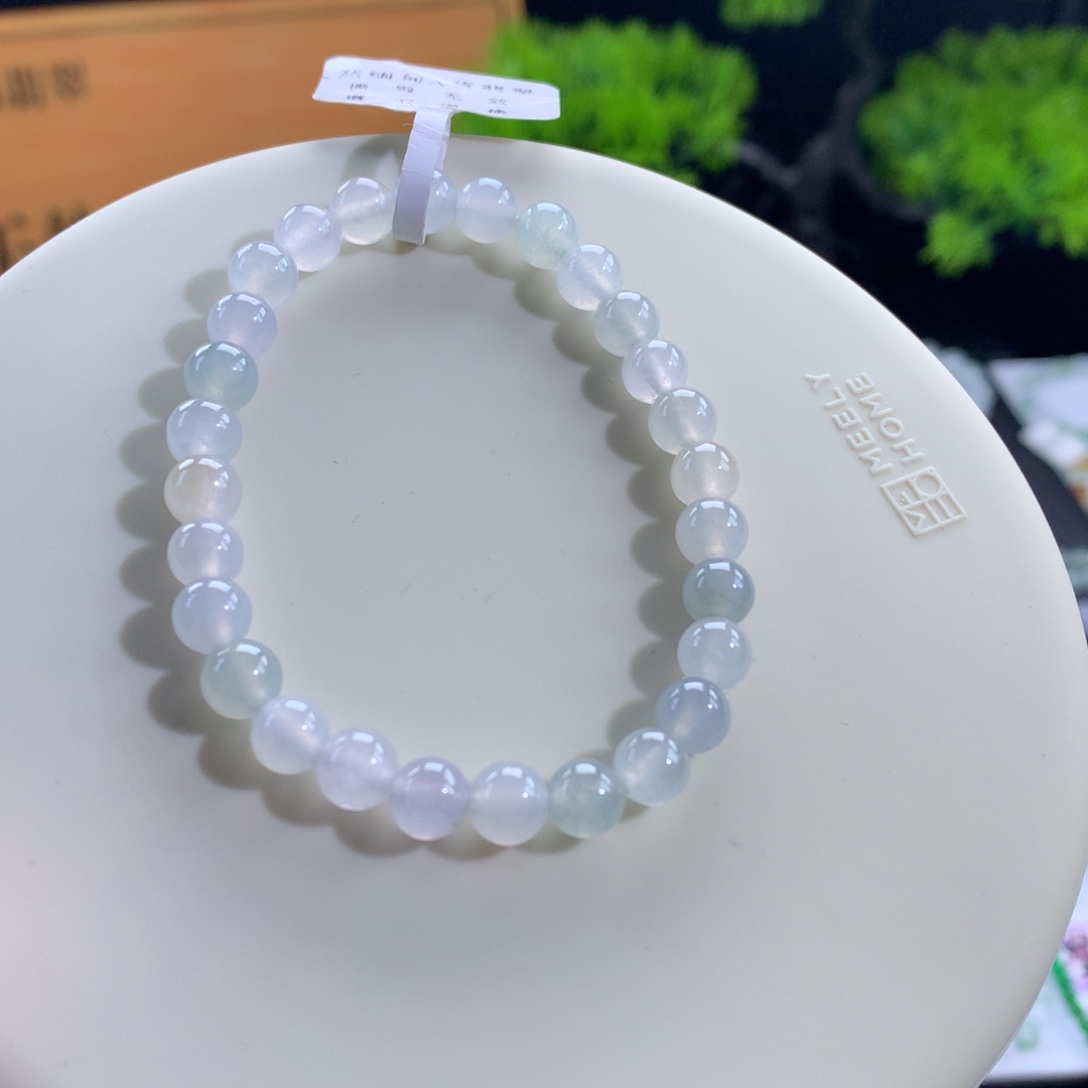 翡翠未镶嵌手链卡6.3