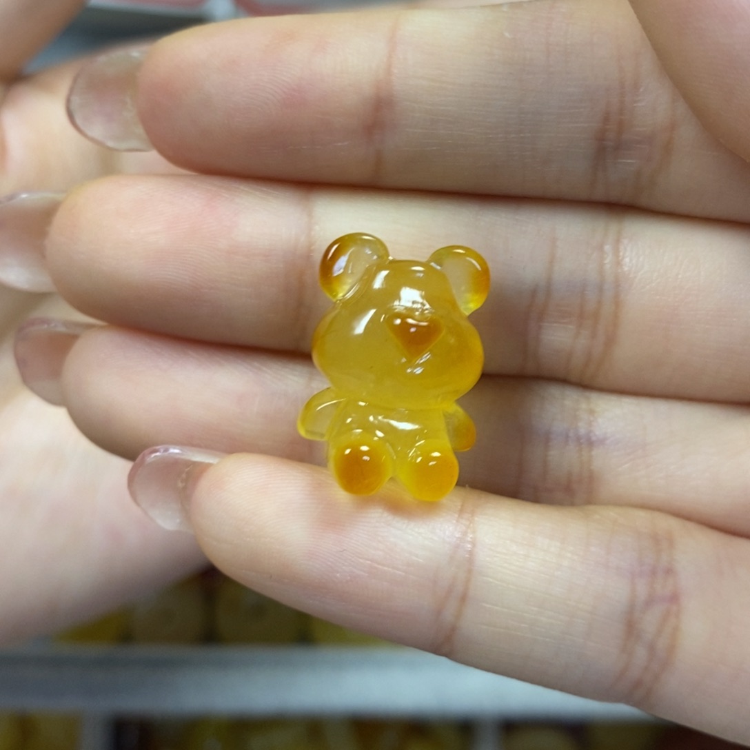 未镶嵌蜜蜡珠宝奇石小熊