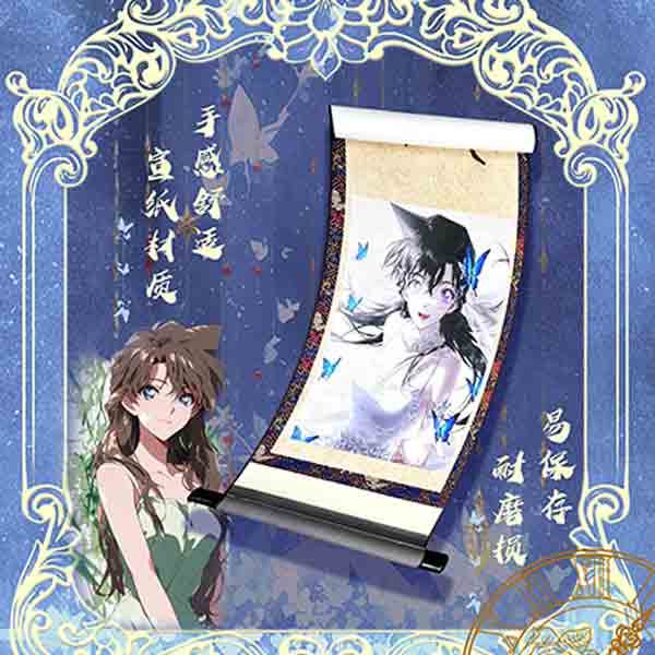 【拆卡】空空潮玩 宣纸卷轴 名侦探柯南 卡牌盲盒