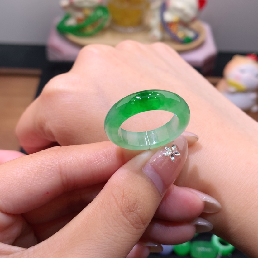 【闪购商品】未镶嵌戒指翡翠17-18号