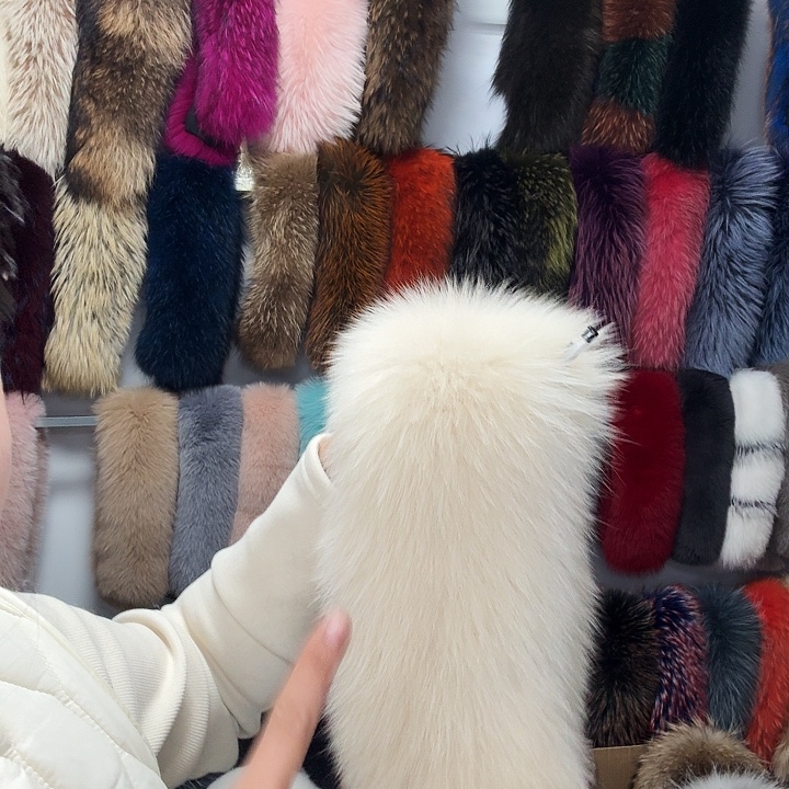 小***1镀金真皮真毛狐狸毛米色