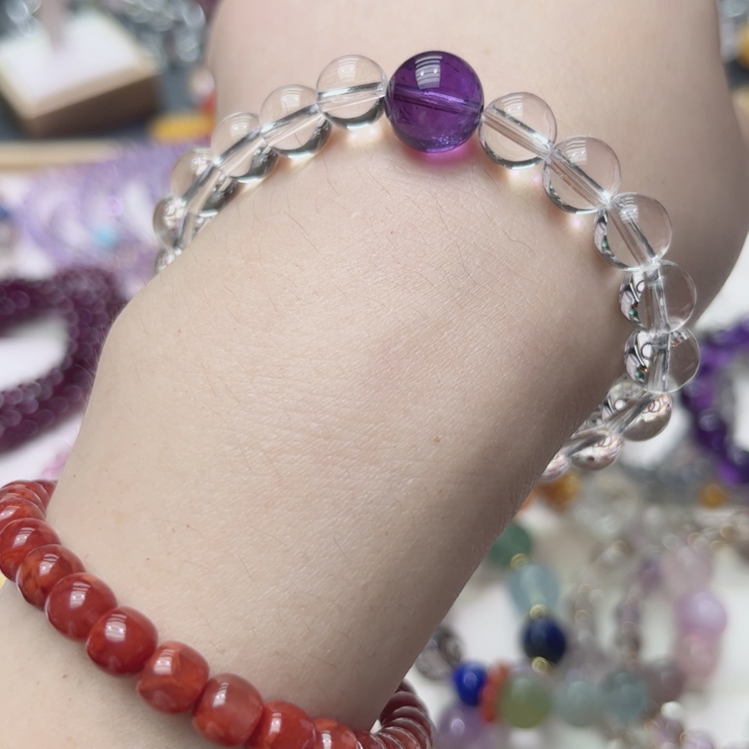 未镶嵌手链水晶白水晶手链