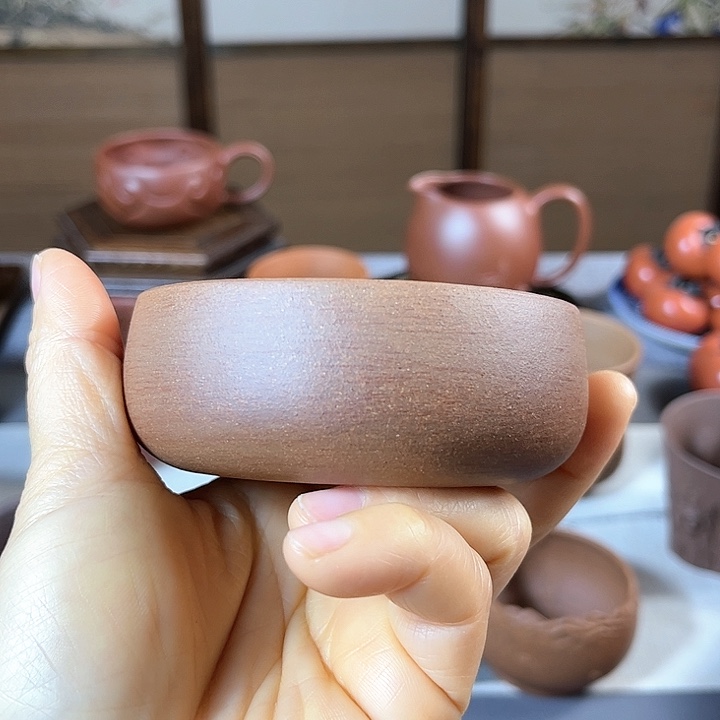 紫砂茶杯全手工主人杯容量110